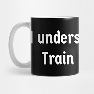 Ich verstehe nur Bahnhof literal translation German English Mug